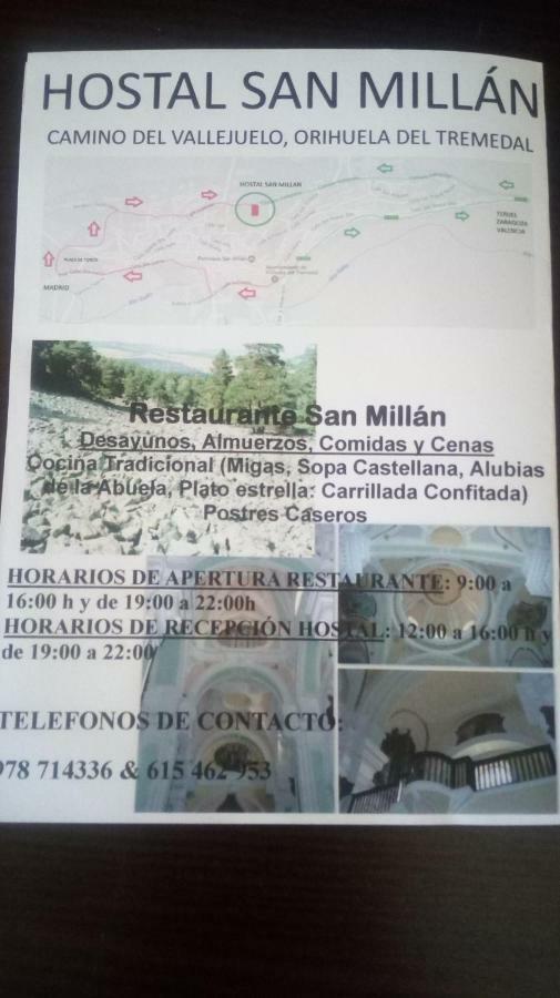 Hostal Restaurante San Millan Orihuela del Tremedal Exterior photo